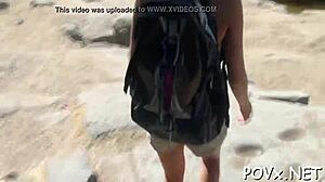 Legal age teen 18+ager gets rough in wet pov