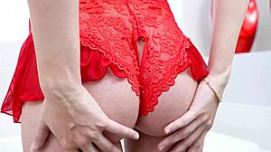 Her wet pussy juice drips off his balls after intense licking