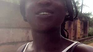 Crazy girl looking for supermarket lighter to smoke