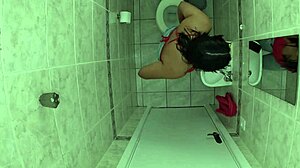 did you forget to lock the bathroom door while fingering your latina pussy?