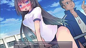 Exposing play girl masturbates in anime hentai game