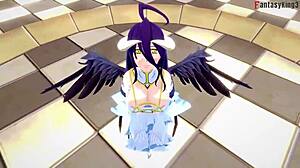 albedo and the overlord having some fantasy sex in this full scene