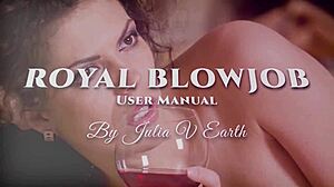 Julia Licks Balls In Wet Cum On Face Slap!