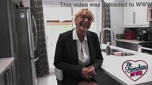 bianca, the voluptuous quebec milf in lingerie