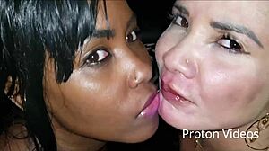 Bianca says, 'Watch us latinas kiss and swallow cum from brazilian pornstars?'