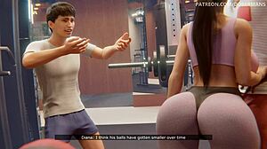 3D Gym Instructor Feels Intense Pleasure During Anal Fucking