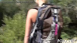 Legal age teen 18+ager gets rough in wet pov