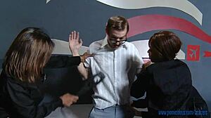 big tits pornstars in uniform compilation