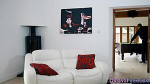 Cute European Babe Gets Facial Cumshot on Face