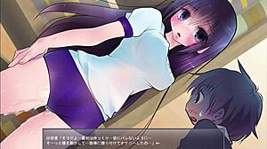 Exposing play girl masturbates in anime hentai game