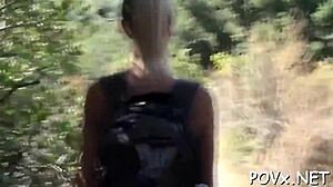 Legal age teen 18+ager gets rough in wet pov