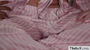 Busty Horny Shemales Enjoy Anal Sex On The Bed