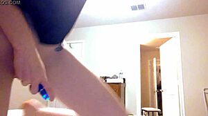 Woman in dress tries anal assfucking for the first time