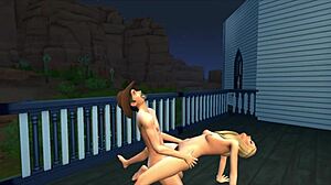 Wow! Ted and Meredith Rosswell Have a Hot Night in 3D Hentai Game - Part 2