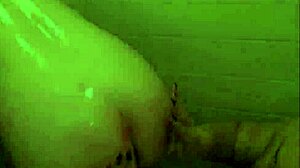 Bareback shower threesome with licking and ass play