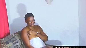 Amateur Lover Takes Step Brother's Big Black Cock At Home