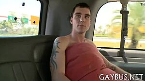 Hot Gay Sex In Moving Vehicle With Intense Fucking