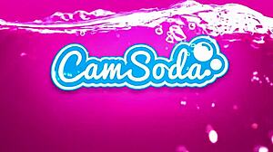 big boobs anissa kate gets oiled up outdoors on webcam, bent over for blowjob and doggystyle by monster cock stud.