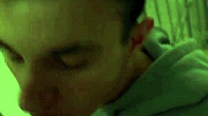 I saw a guy jerking off and decided to join in and give him a blowjob