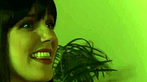 Teacher and Student in Retro Classroom