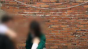 Sexo publico se coge a su compa�era atr�s de los salones alumna de la federal se la chupa en la escuela mexicanas putas parte 1