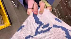 Hungry babe agrees to anything for food in pov blowjob missionary cowgirl doggystyle creampie on tight ass!