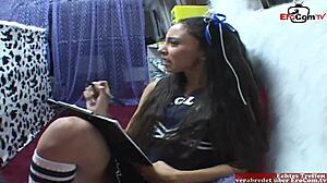 Petite 18yo Teen Picked Up for Hot Car Fuck: Small Tits and Cum in Mouth