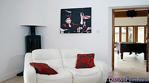 Cute European Babe Gets Facial Cumshot on Face