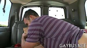 Hot Gay Sex In Moving Vehicle With Intense Fucking
