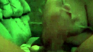 wife ass fucks husband, milks his prostate, and cums all over him