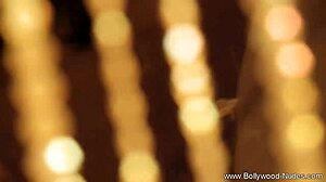 Indian brunette performs erotic bollywood dance while undressing