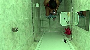 did you forget to lock the bathroom door while fingering your latina pussy?