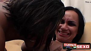 ana luz sucks everyone and gives her ass