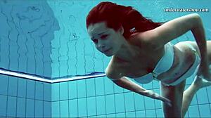 hey, check out nata, hot hungarian babe swimming!