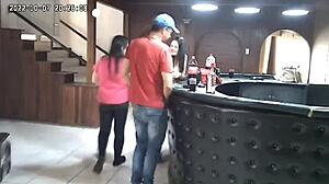 Spy camera catches husband cheating on wife with instant karma