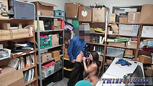 Teen Experiences Oiled Anal Sex and Blowjob in First-Time Felony Theft Roleplay