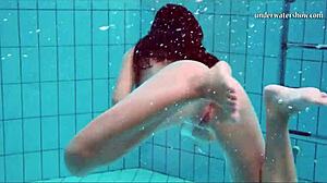 hey, check out nata, hot hungarian babe swimming!