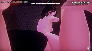 i'm watchin this anime teen gettin her ass creampied