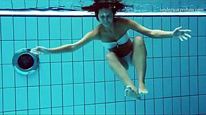 hey, check out nata, hot hungarian babe swimming!