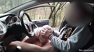 Public Dick Flash Catches Naive Muslim Teen in Hijab Jerking Off in Car Park