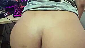 Latina With Big Tits And Ass Fucks Content Editor's Penis In POV Amateur Scene!