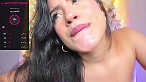 Damn! She sucks monster dildo, drool dripping, pussy soaked!