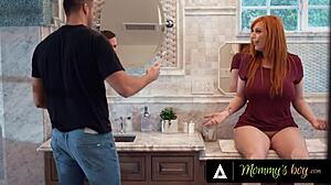 Mommys boy - stacked redhead milf lauren phillips gives hung stepson good morning fuck before work