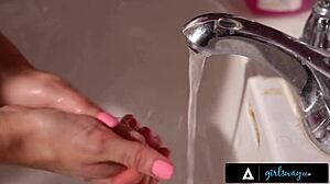 oh, girlsway maid dives into a nasty squirting 3-way with her dominatrix boss!