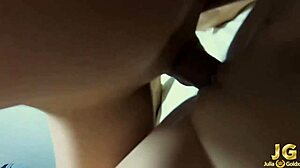 Brunette In Red Dress Sucking And Riding