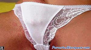 beautiful model enjoys playing with toys in a kinky solo session