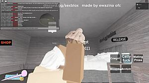 Big tits and boobjob lover gets missionary and assfucking in Roblox game