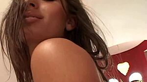 Skinny Naomi Russell gets mouth, pussy, and asshole drilled by Michael Stefano.