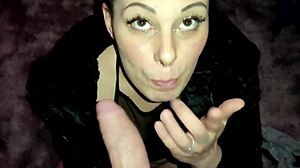 why does step-sister in pigtails beg for cum?