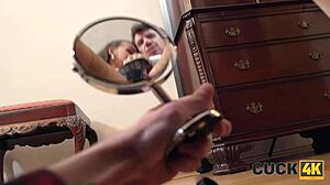 Tight Pussy Takes Stranger's Cock While Husband Watches with His Small Penis